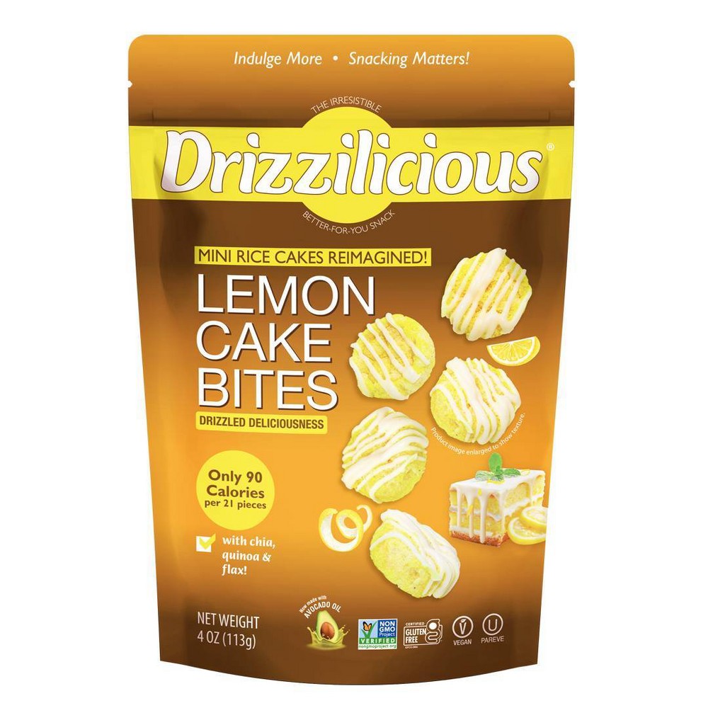 Drizzilicious Lemon Drizzled Mini Rice Cake - 4oz