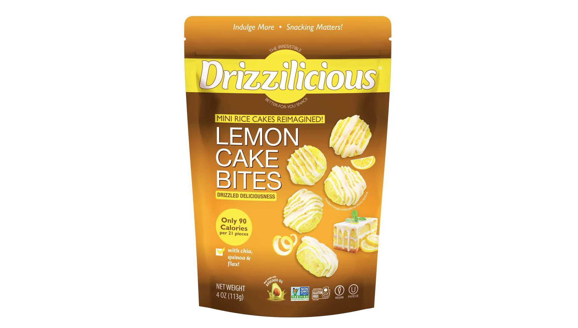 Drizzilicious Lemon Drizzled Mini Rice Cake - 4oz