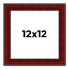PosterPalooza | Square Weathered Red Picture Frame - UV Acrylic, Foam Board Backing, Hanging Hardware - 2 of 4