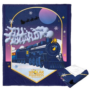 Warner Bros. Polar Express All Aboard Silk Touch Throw Blanket 50x60 Inches - 1 of 4