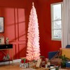 Whisen 8FT Prelit Slim Artificial Christmas Tree with 300 LED Lights and 618 Tips - 2 of 4