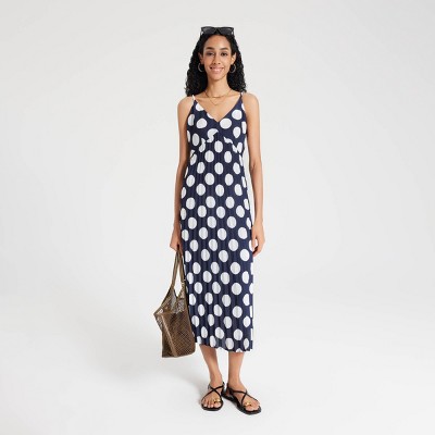 Women's Pleated Midi Slip Dress - A New Day™