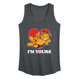 Women's - Garfield - Valentine's Day Graphic Racerback Tank - 1 of 4