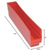 Quantum Storage Systems Economy Shelf Bin, Nesting, 23-5/8"W X 4-1/8"D X 4"H, (7) Divider Slots, Rear Hanglock - 2 of 2