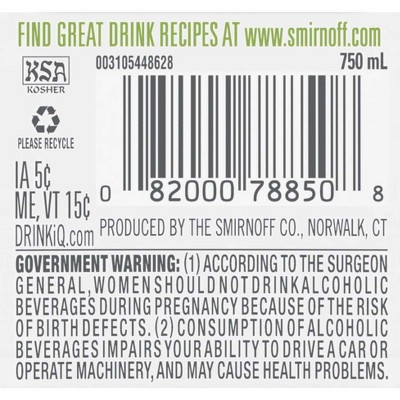Smirnoff Citrus Flavored Vodka - 750ml Plastic Bottle