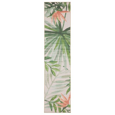 Oriental Weavers Fiji FIJ04 Beige/ Green Indoor/Outdoor Area Rug - 2' x 8'