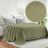 Modern Cotton Textured Striped Lightweight Woven Blanket by Blue Nile Mills - 2 of 4