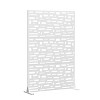 Wooakway 72"H 47"W Outdoor Metal Garden Trellis Privacy Screen Lattice Panel Indoor Room Divider - 2 of 4