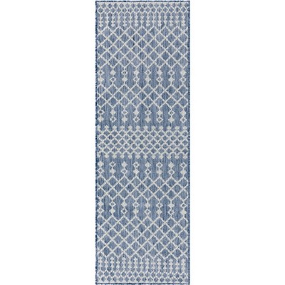 Nourison Positano Moroccan Trellis Flatweave Outdoor Rug