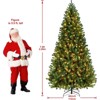 7.5ft Pre-lit Holiday Artificial Christmas Tree W/1500 Branch Tips & 400 Warm Lights - 4 of 4