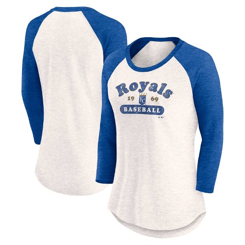 Mlb Kansas City Royals Women s 3 4 Fashion T shirt Target