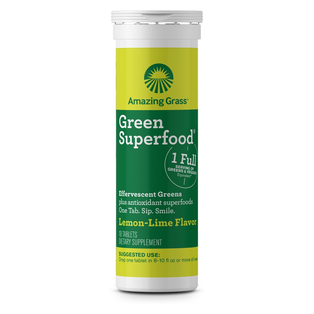 UPC 829835005468 product image for Amazing Grass Green Superfood Dietary Supplement Tablets - Lemon-Lime - 10ct | upcitemdb.com