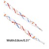 INSPIRE CHIC Colored Printed Flat Splashing Ink Shoe Laces for Sneakers 2 Pairs - 3 of 4