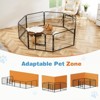 TUYOHW 8/16-panel Portable Metal Pet Playpen for Small Puppy/Medium/Large Dogs Animal Pet,Dog Exercise Pen with Door for Outdoor,Garden,Yard - 2 of 4