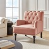 Bonifacio Contemporary Velvet button-tufted back Armchair with Nailhead Trim | Karat Home - 2 of 4