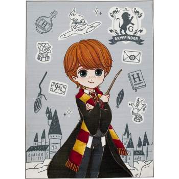 KC CUBS | Harry Potter Wizarding World Boy & Girl Kids Modern Décor for Nursery Bedroom or Classroom Rug Carpet, Ron Weasley