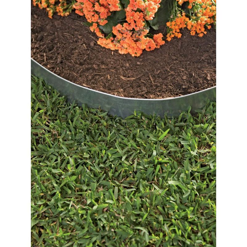 Gardener's Supply Company Galvanized Steel Edging - Set of 4 Pieces Each 44.5" Long | Long Lasting Easy Bend For Attractive and Defined Flower Beds,, 3 of 4