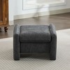 Hyleory Chenille Velvet Oversized Comfort Ottoman for Bedroom, Living Room, Nursing Room - 2 of 4