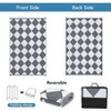 Outdoor Rug 9'x12' Waterproof Patio Rug, Reversible Lightweight Plastic Carpet for Deck Balcony Porch Decor - 4 of 4