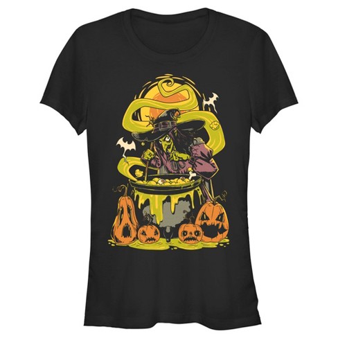 Juniors Womens Lost Gods Halloween Witches' Brew Scene T-Shirt - image 1 of 4