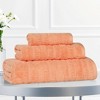 Smart Twist Viscose Cotton Blend Medium Weight Solid Textured Ribbed Towel Set by Blue Nile Mills - 2 of 4