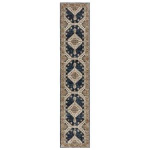 Oriental Weavers Andorra 2281E Blue/ Orange Indoor Area Rug - 2'6" x 12' - 1 of 4
