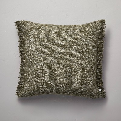 Cozy Solid with Fringe Throw Pillow - Hearth & Hand™ with Magnolia