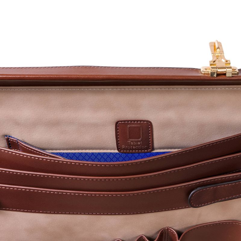 McKlein Harper Leather Expandable Attache Briefcase, 6 of 14