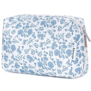 Narwey Checkered Makeup Bag Travel Cosmetic Bag Organizer Toiletry Bag - 1 of 3