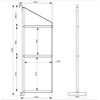 4 Pack Shipping Container Shelving Bracket, 3-Tier Adjustable Black Power Coated Steel Brackets - 2 of 4