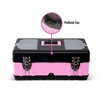 Refurbished Pink Power Pink Tool Box for Women - 18" Small Metal & Plastic Portable Lightweight Locking Empty Toolbox Chest - Craft Tote Storage Case - 4 of 4