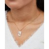 Disney Princess Cinderella Yellow Gold Plated Sterling Silver Cubic Zirconia Slipper Pendant Necklace, Officially Licensed - 2 of 4