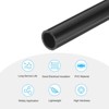 Unique Bargains Water Plumb DIY Crafts High Impact Rigid Round Pipes 8" Length ID 0.63" OD 0.79" Black - 3 of 4