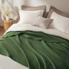 Sapphtopaz Waffle Weave Cotton Blanket, Ultra Soft Breathable Throw Blanket, 90"W x 90"L Cooling Blankets for Bed, Full/Queen Blanket - 2 of 4