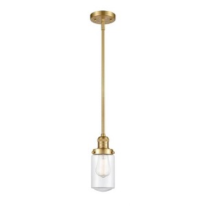 Dover - 1 Light Stem Hung Mini Pendant In Traditional Style-10.25 Inches Tall and 4.5 Inches Wide - 1 of 1