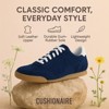 CUSHIONAIRE Tick Tock Women's Genuine Leather Lace-Up Casual Sneaker – Retro-Inspired Walking Shoe with Gum Rubber Outsole, Cushioned Arch Support - 4 of 4