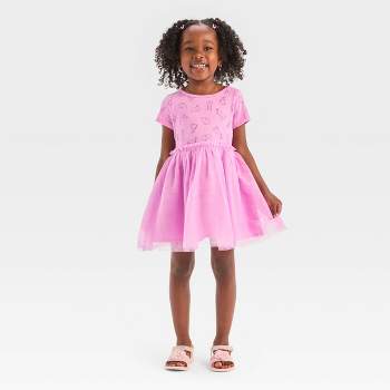  Toddler Girls' Bunny Tulle Dress - Cat & Jack™ Medium Lavender