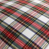 Set of 2 Christmas Scottish Tartan Plaid Throw Pillow Covers Cushion Case for Farmhouse Home Decor Red and White, 18 x 18 Inches - 4 of 4