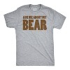 Ask Me About My Angry Bear T Shirt Funny Bear Flip Shirt Bears Flipover Tee - Crazy Dog Men's T Shirt - 2 of 4