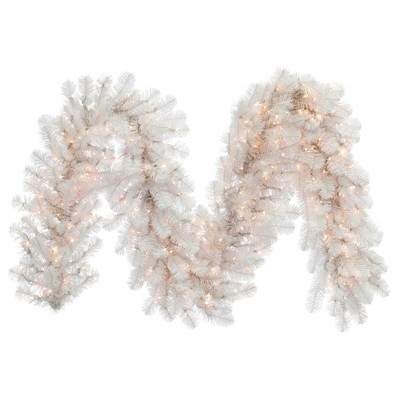 Vickerman White Artificial Christmas Garland