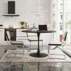 47.24"Modern Round Dining Table,Four Patchwork Tabletops with Solid Wood Grain Table Top - 2 of 4