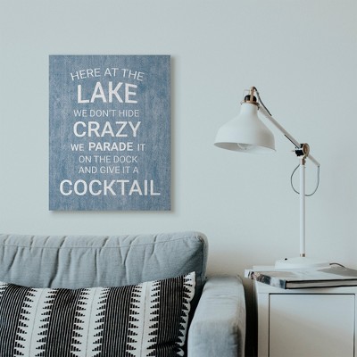 Blue Canvas Landscape Quote Print, 24 x 30