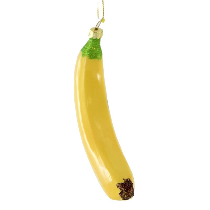 Cody Foster 5.5 Inch Let's Go Bananas Christmas Yellow Food Tree Ornaments, 2 of 4