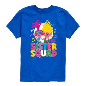 Boys' - Trolls - Poppy and Viva Sister Squad Short Sleeve Graphic T-Shirt - 1 of 4