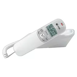 AT&T TR1909 Trimline Corded Phone with Caller ID - White