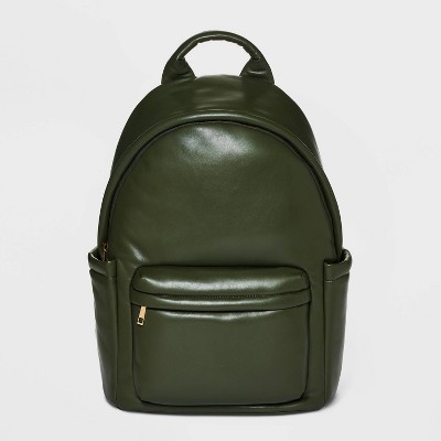 Black Vegan Leather Backpack – THREESIXFIVE