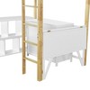 NicBex Twin/Full Wooden Loft Bed with Foldable Desk&Built-In Cabinet for Teens&Gamers,Versatile Gaming Loft Bed Platform,Space-Saving,500lbs Max - 4 of 4