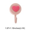 Unique Bargains Utility Heart Hook Heart with Hook 1.97"x1.18" 5 Pcs - 3 of 4
