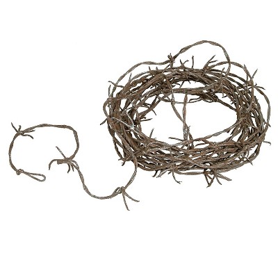 Beistle 12' Barbed Wire Garland; Rusty 2/Pack 00115