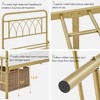 Yaheetech Metal Platform Bed Frame with Petal Accented Headboard and Footboard - 4 of 4
